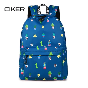 

CIKER 14-15.6 Inch Laptop Backpack Women Waterproof Cute Cactus Printing Book Bag Female School Bagpack for Teens Girls Mochilas