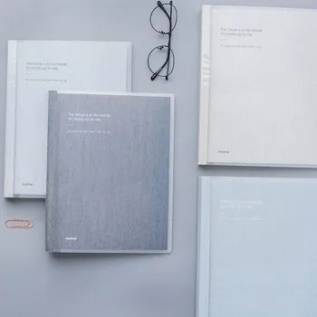 

1pcs Simple Lightweight Replaceable Loose-leaf This Minimalist A5 Translucent Notebook Stationery Diary Book