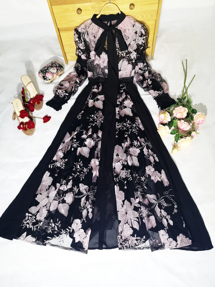 Qian Han Zi Runway Maxi Dress para