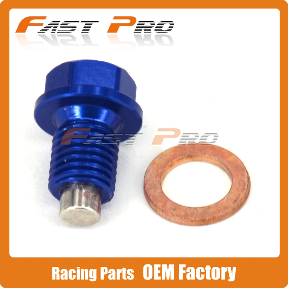 M10x1.25 CNC Billet Aluminum Frame Oil Drain Plug Bolt Fit For