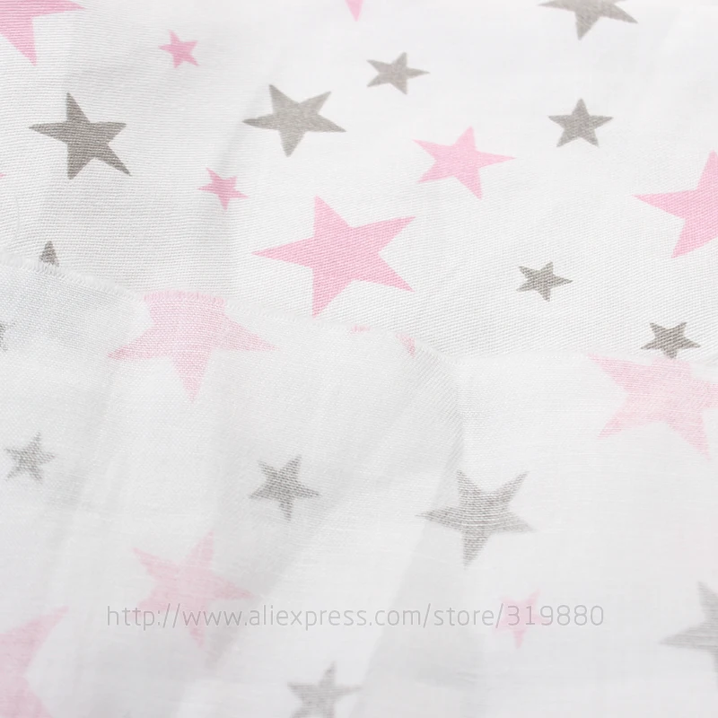 TIANXINYUE 6pcs/lot wave Star Cotton Fabric Patchwork DIY Quilting Sewing Fat Quarters Bundle Tissue Telas Tilda Needlework