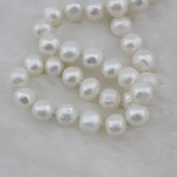 

Eternal wedding Women Gift word 925 Sterling real 925 real natural big Natural freshwater pearl necklace, authenti