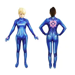 Для женщин обувь для девочек Samus Zero Аран косплэй костюм 3D печати спандекс лайкра Zentai боди комбинезоны женщин Хэллоуин леди колготки