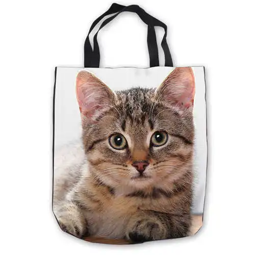

Custom Canvas Tiger-cat- ToteBags Hand Shopping Bag Casual Beach HandBag Casual 180713-07-3