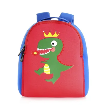 

Cute Kid Toddler Dinosaur Backpack Kindergarten Neoprene Schoolbag Cartoon Animal Bag Adjustable Strap for Children