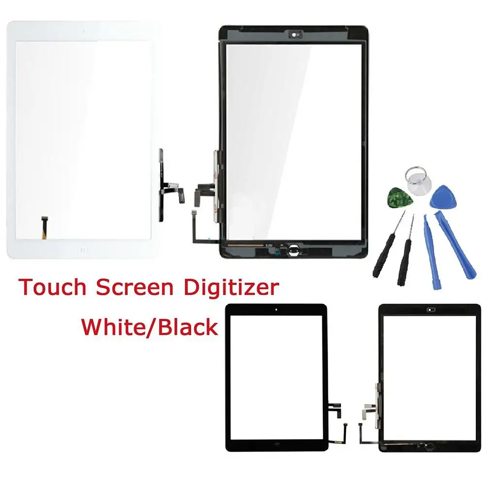 White Digitizer Touch Screen Top Outer Glass Panel Lens for iPad Air 1st Gen USA