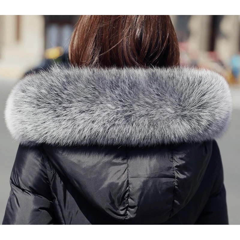 Winter Duck Down Coats High Quality Coat 2018 Female Long Winter jacket Women Thicken Warm Down Parkas Coat Fur Collar Outerwear