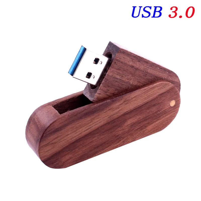 JASTER USB 3,0 логотип на заказ Деревянный USB+ коробка USB флэш-накопитель Флешка 8 Гб 16 г 32 Гб 64 Гб карта памяти фотография свадебный подарок - Цвет: Walnut Wood