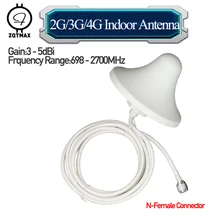 ZQTMAX Omni антенна для усилителя сигнала мобильного телефона 800 850 900 1800 1900 2100 2300 2600 CDMA GSM DCS WCDMA шт UMTS lte-ретранслятор