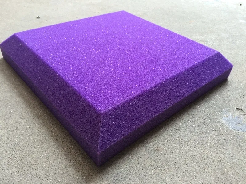 Новое поступление губка для акустики с фиолетовыми звукоизоляционными растворами 30*30 см акустическая панель для церкви