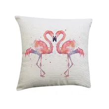 Горячая Распродажа модная новая картина с изображением фламинго льняная наволочка для подушки Подушка для талии диван, домашний декор только для вас