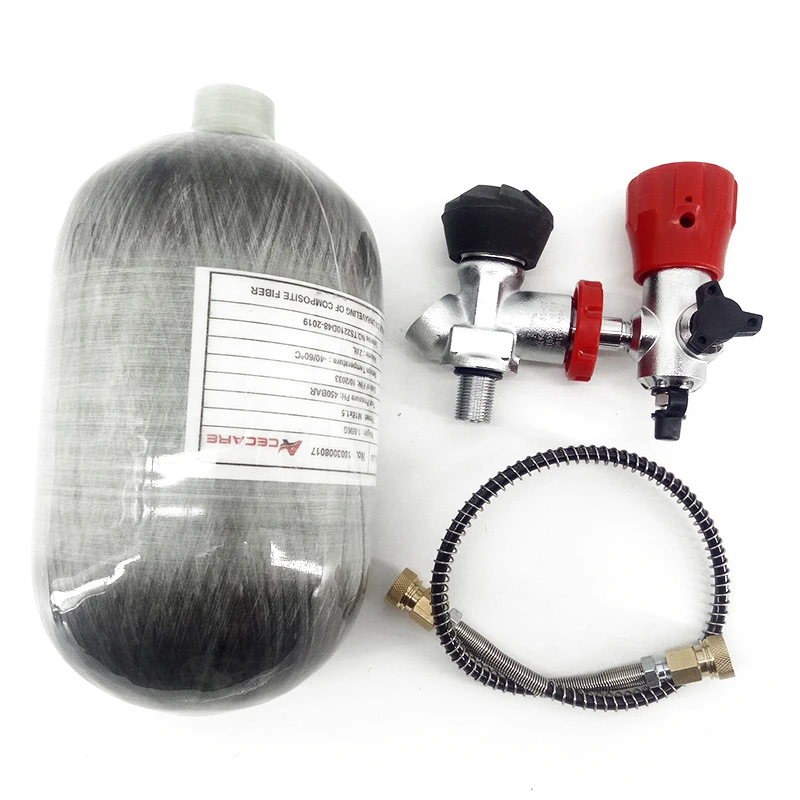 AC5020 2L Mini Air Tank Pcp High Pressure 4500Psi /300 Bar Cylinder Condor Bottle Diving Paintball Balloon With Compressed Air fire alarm chirp