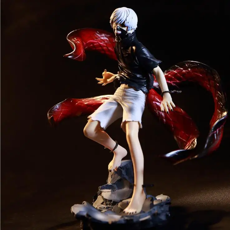 

Japan Anime Tokyo Ghoul Kaneki Ken Cool Figure PVC Action Toy Collectible Changleable Model Toy Gifts With Box 22cm