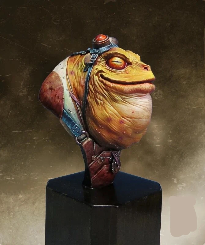 1/10 resin bust model kit toad (long  9cm)70D