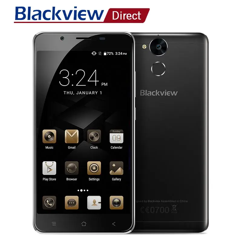 Blackview P2 Lite 5 дюймов MTK6753 Octa core 3 ГБ оперативная память 32 Встроенная 6000 мАч Smart Android 7 0 4