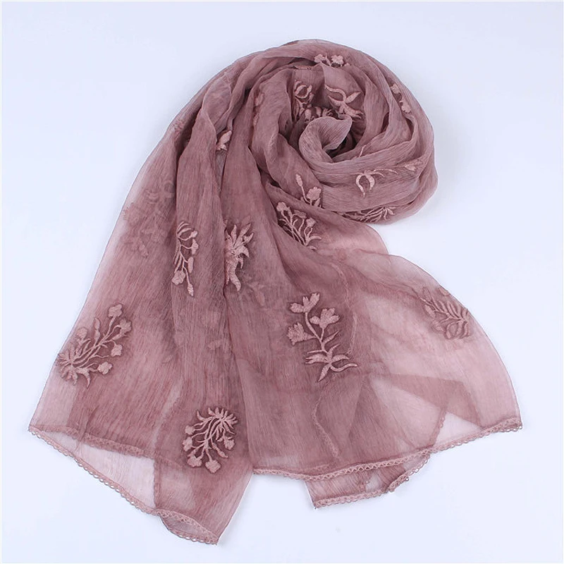 

2019 New Silk Woman Scarves Shawl Women 90X190CM Silk Scarf High Quality Antumn Winter Women Scarf Mother Christmas Gift