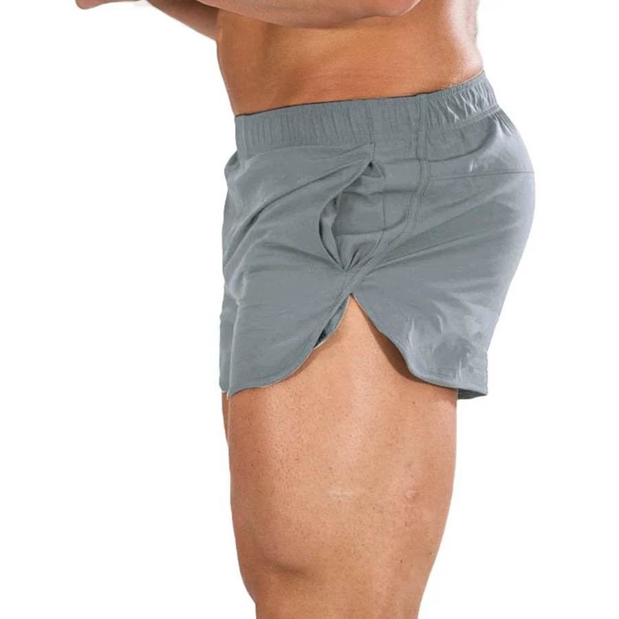 Мужские брендовые шорты для фитнеса, спортивные шорты для бодибилдинга и тренировок,, мужские узкие укороченные штаны для бега, летние повседневные тонкие пляжные шорты
