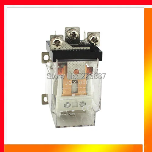 Высокое качество JQX 60F реле 1Z 60A DC24v 24v dc катушка винтовое крепление питания|power relay|dc