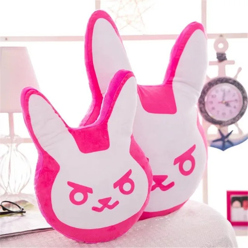 1pc 35cm/55cm Overwatches Game Plush Pillows Pioneer Dva Rabbit Plush Pillow Cushion Toys Soft Stuffed Animals Cosplay Kids Toys 3