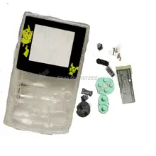 Горячий прозрачный цвет корпус на замену чехол для Gameboy цвет с мультяшным экраном объектив подходит для Nintendo консоли крышка