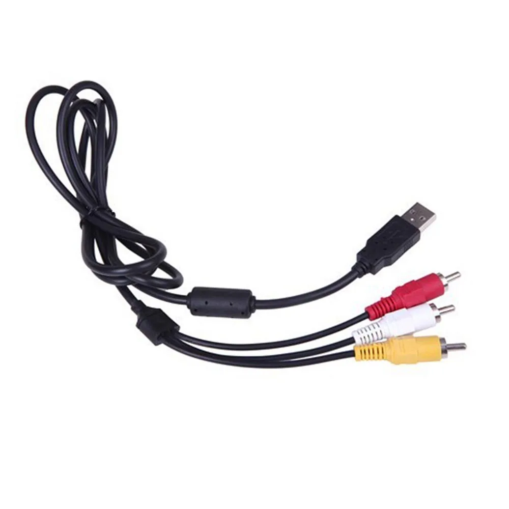 5 шт. 1 м USB к RCA кабель 2 0 папа 3 мужской комбинезон стерео аудио видео телевизионный