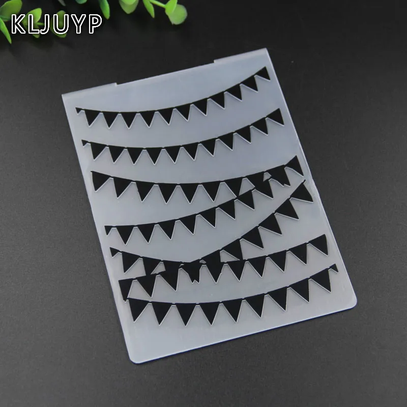 KLJUYP флаги пластиковые папки для тиснения для DIY скрапбукинга бумаги ремесло/открыток украшения поставки