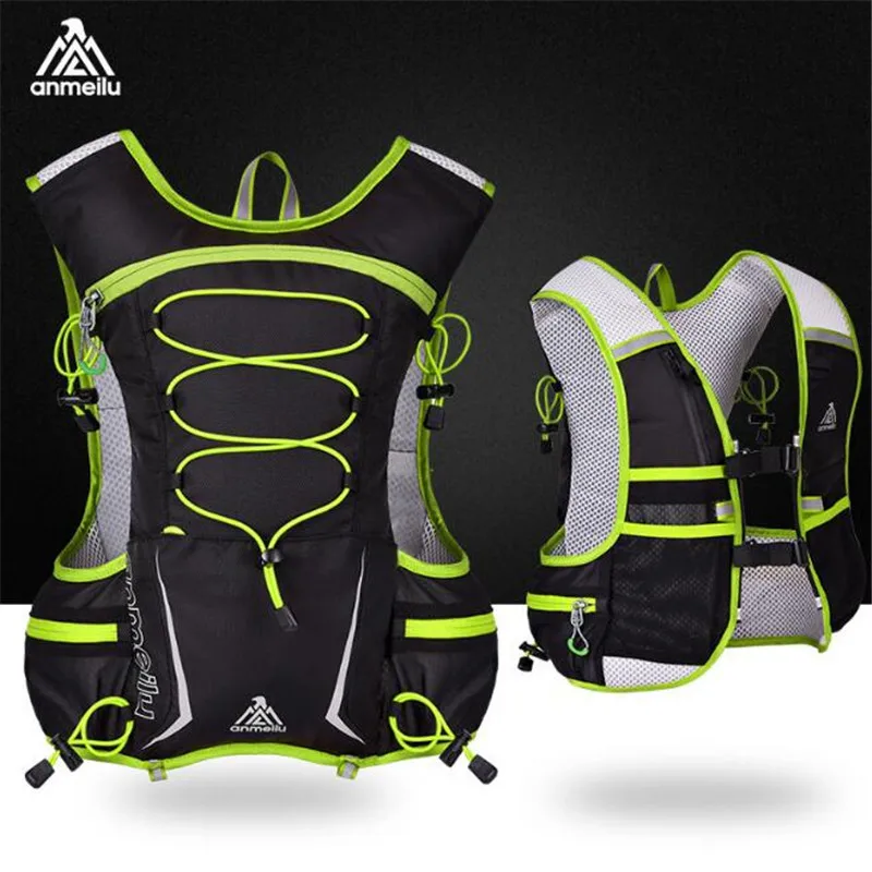 ANMEILU Running 5L bolsa de correr al aire libre Mochila De maratón escalada ligera Camping senderismo ciclismo bolsa de hidratación chaleco paquete