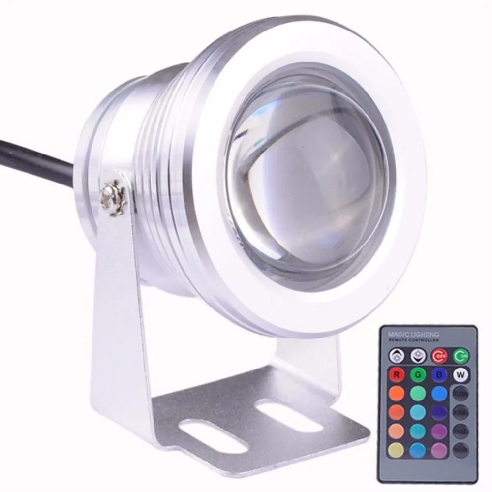 Christmas-Holiday-Lighting-RGB-LED-Underwater-Spot-Light-Lamp-10W-12V-IP68-Waterproof-Pool-Pond-Aquarium