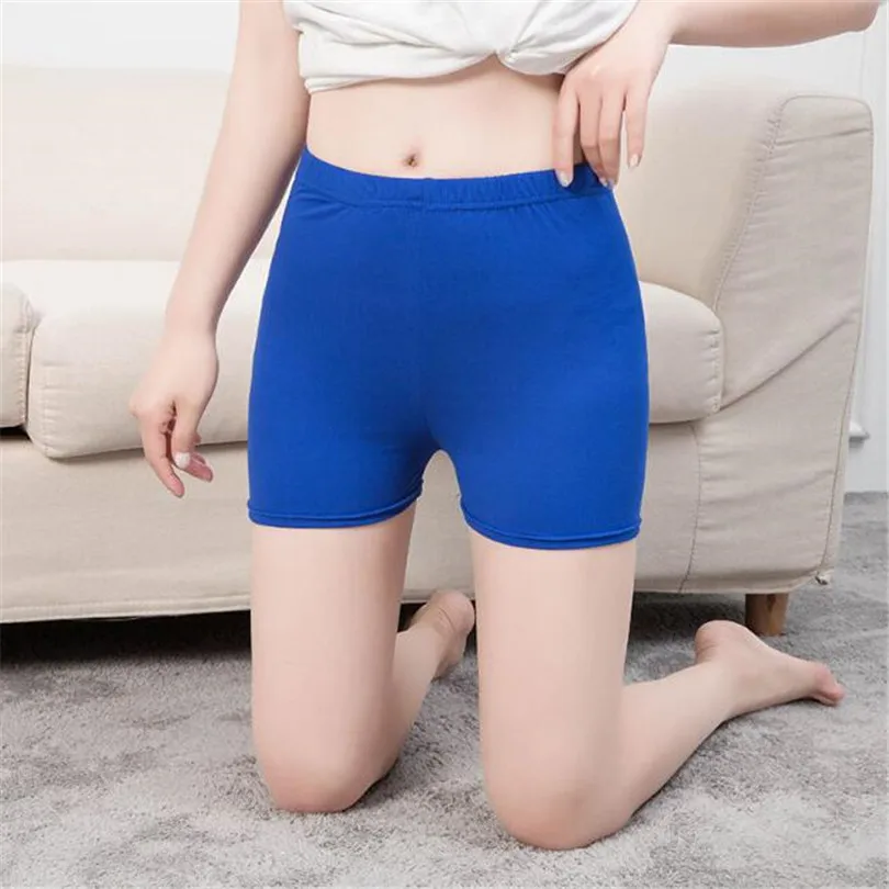 VISNXGI Women Shorts Summer Sports Ladies Breathable Elastic Waist Short Candy Colors Casual Fitness Workout Skinny 2021 Short