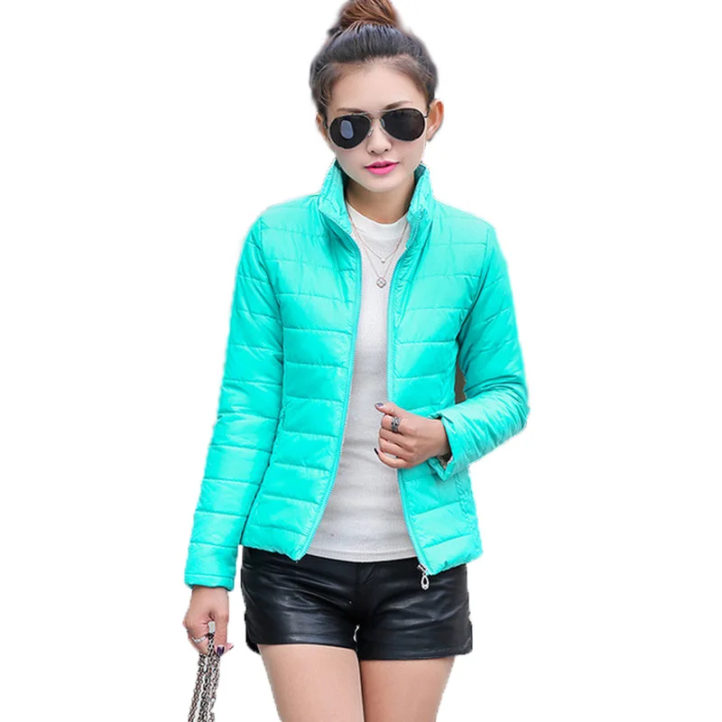 Newbrand new women's sport jacket to keep warm in winter padded silk