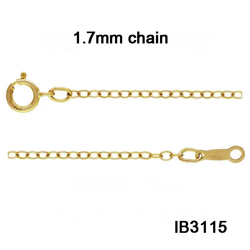 IB3114 Fashion gold filled Chains Necklace For Women 16/18inch Thin