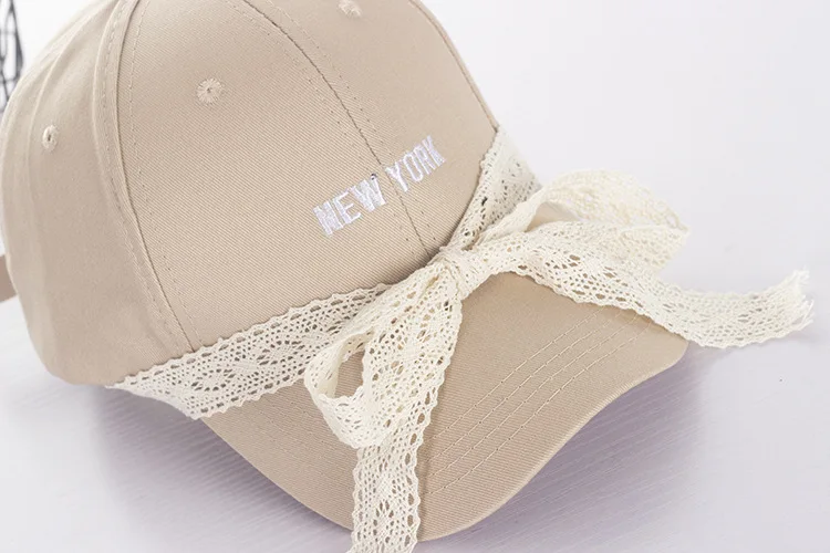 2018 Новая модная бейсбольная кепка Женская вышитая надписями кружевная бандажная Кепка Snapback Golf Hip-Hop Hat Женская