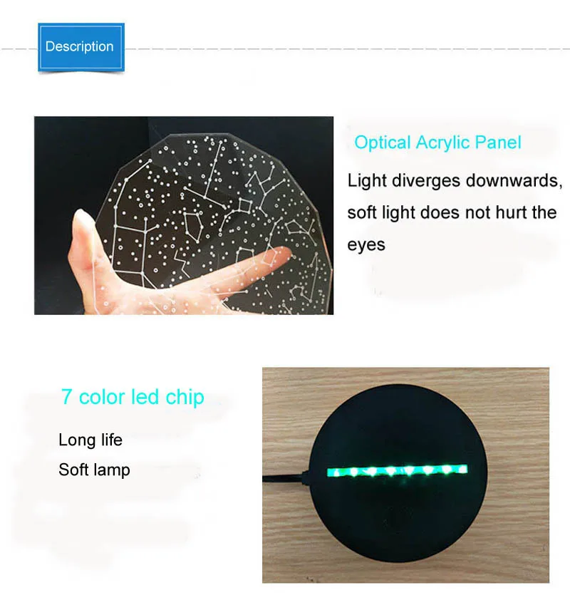 Touch switch 3D Visual Lights LED Football light Cap Helmet 7 color changing USB table desk Lamp Illusion Lamp Night Light  (4)