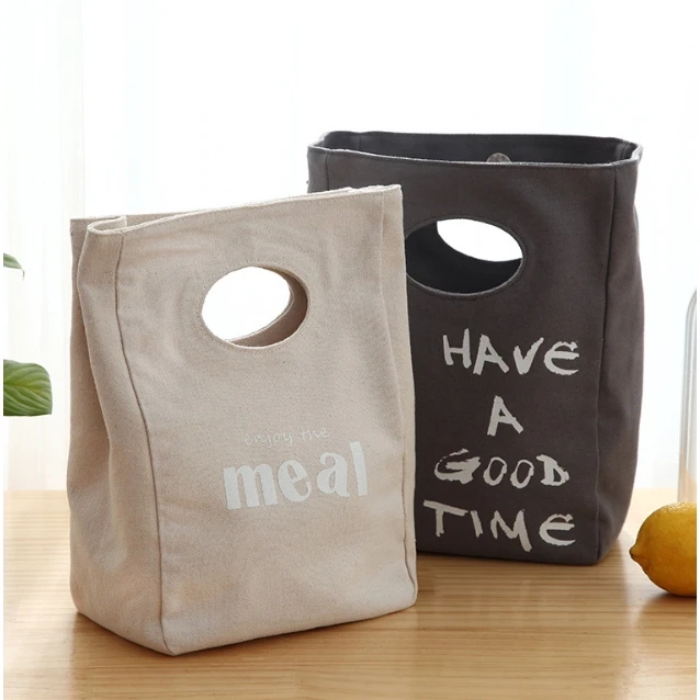 

Portable letter bento bag canvas bag portable bag bento bag bento box