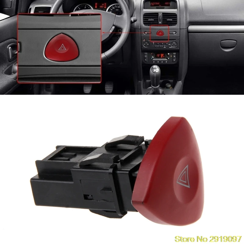 OOTDTY аварийный мигалка Предупреждение ющий светильник переключатель для Renault Лагуна мастер трафик II Vauxhall