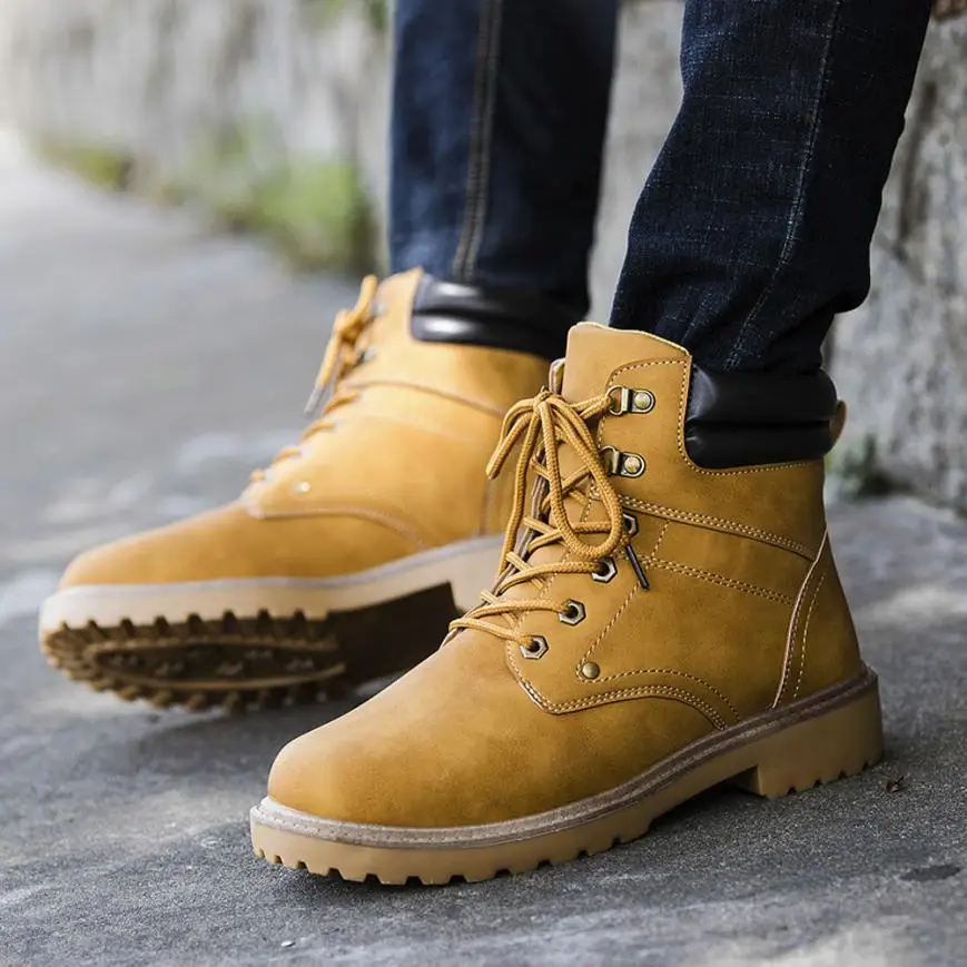 

2018 Outdoor Hiking Shoes Men's Desert High-top Military Tactical Boots Men Combat Army Boots Sapatos Masculino 0803