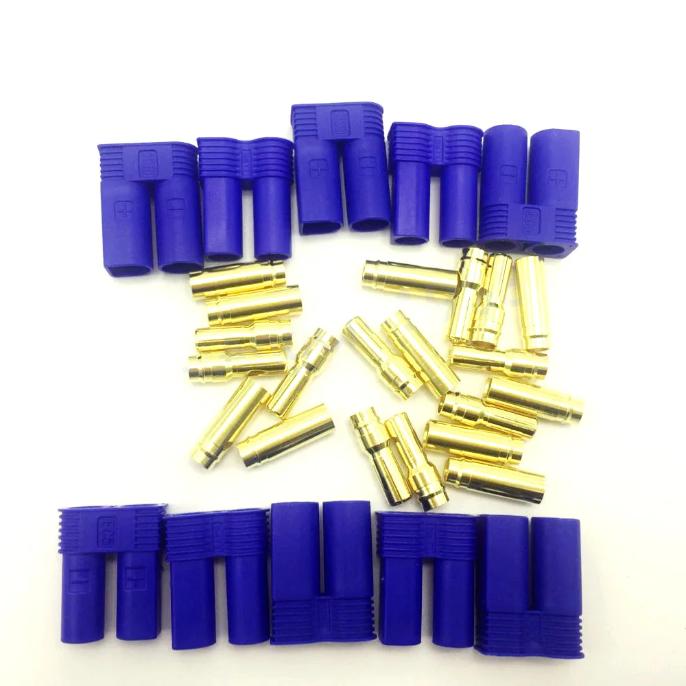 

30pair/lot EC5 Device Connector Plug for RC Car Plane Helicopter Multi-Copter