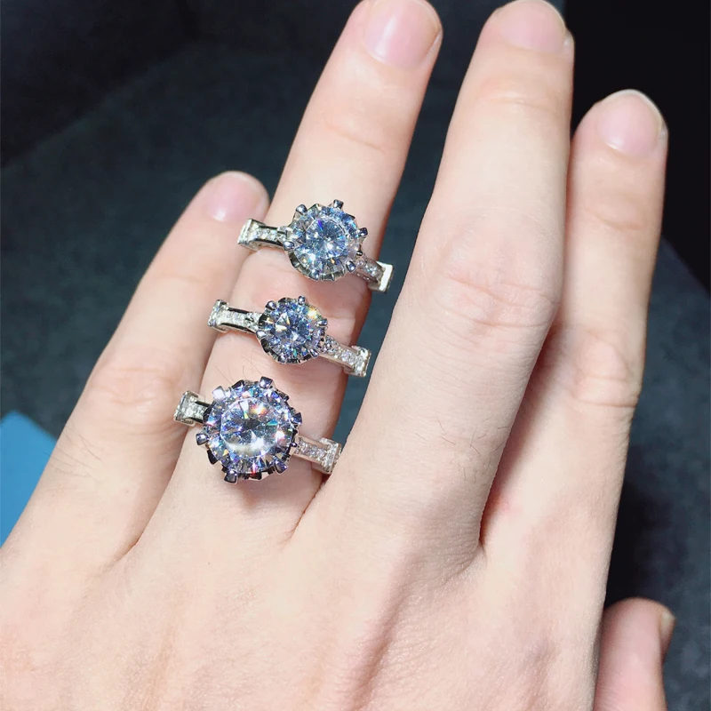 CC S925 Серебряные Кольца для женщин Свадебные ювелирные изделия кубический