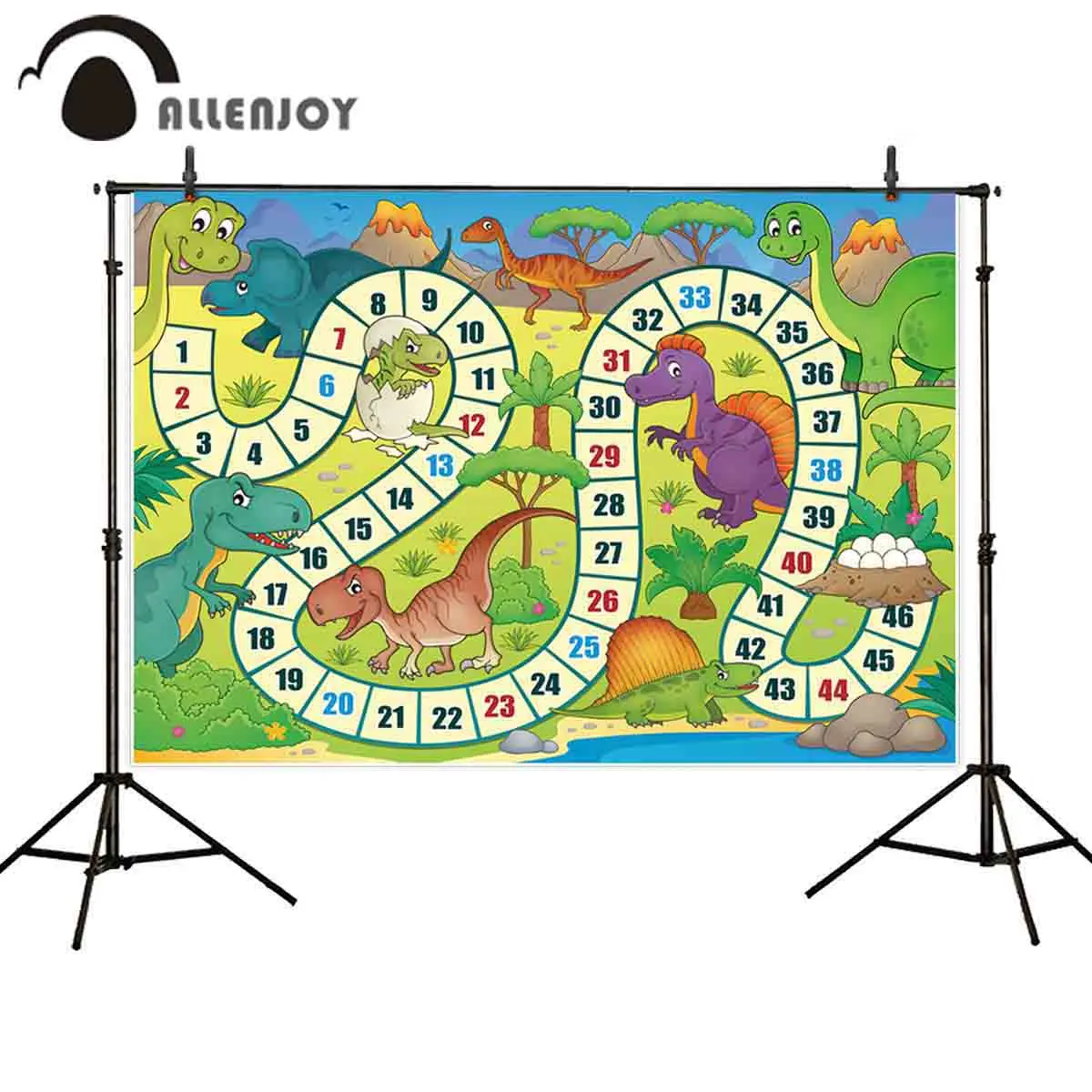 Allenjoy фотографический фон мультфильм Динозавр доска гонка Весна