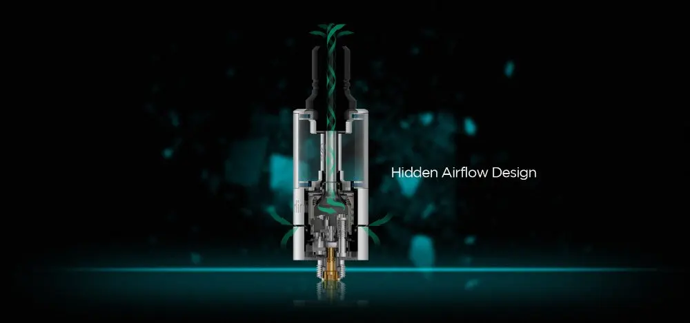 Augvape Merlin Nano распылитель RTA 18 мм 2 мл 3,5 мл Скрытая регулируемая система заправки воздуха Нижняя камера Peek электронная сигарета Vape RTA