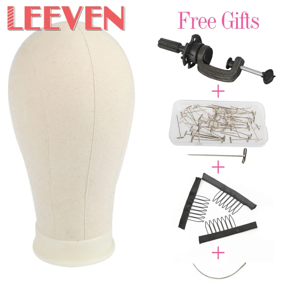 Leeven Canvas Head for Hair Extension/Lace Wigs/Display Styling