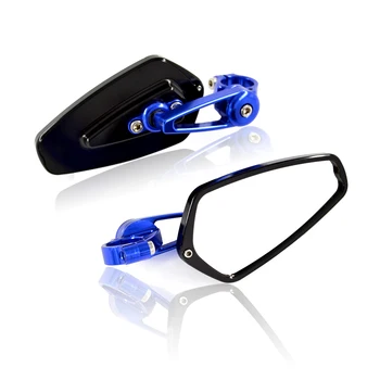 

Pair 7/8" 22mm Flexible Adjustable Handlebar CNC Motorcycle Rear view Mirror Moto End Motor Side Mirrors Motocross Accessories