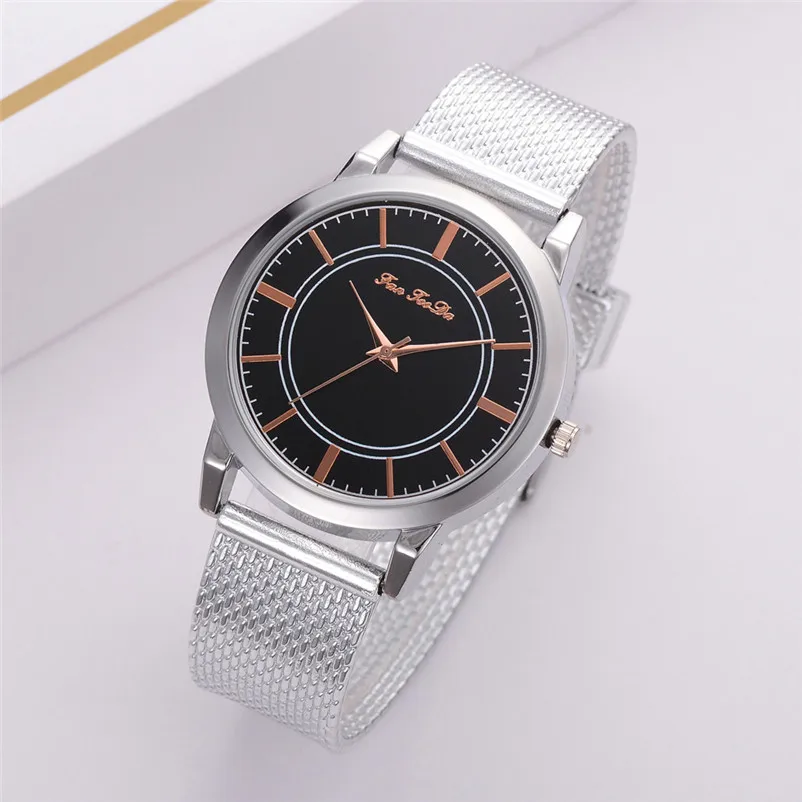 Excellent Quality women watches bracelet watch ladies Stainless Steel Mesh buckle Analog Quartz Watch clock Montre femme Y19 (10)