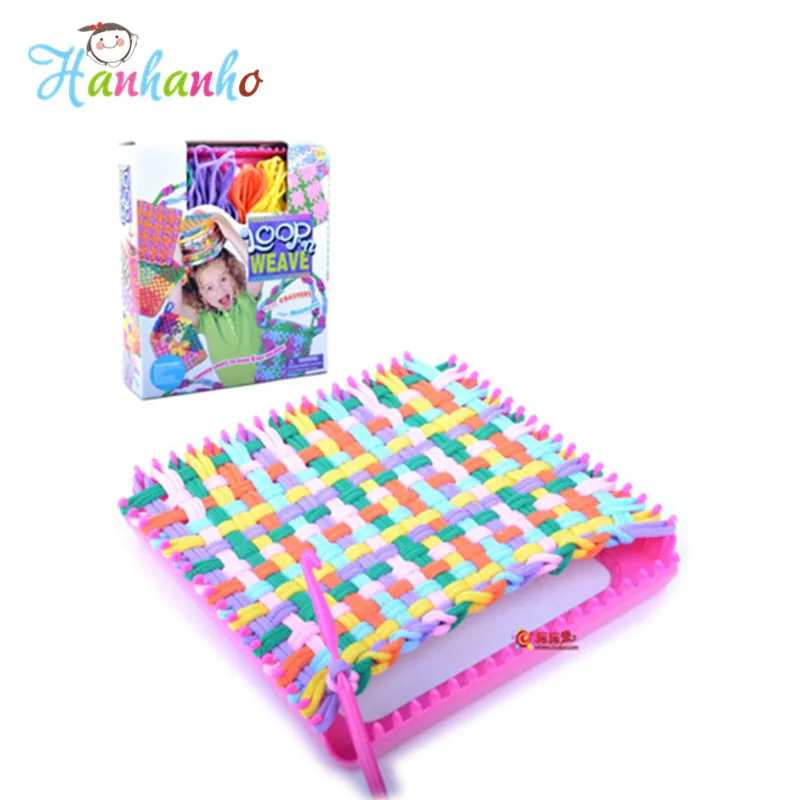 Girl Diy Toy Elastic Woven Bag Children Weaving Loom Knit Utilities Handmade Bag Educational toys