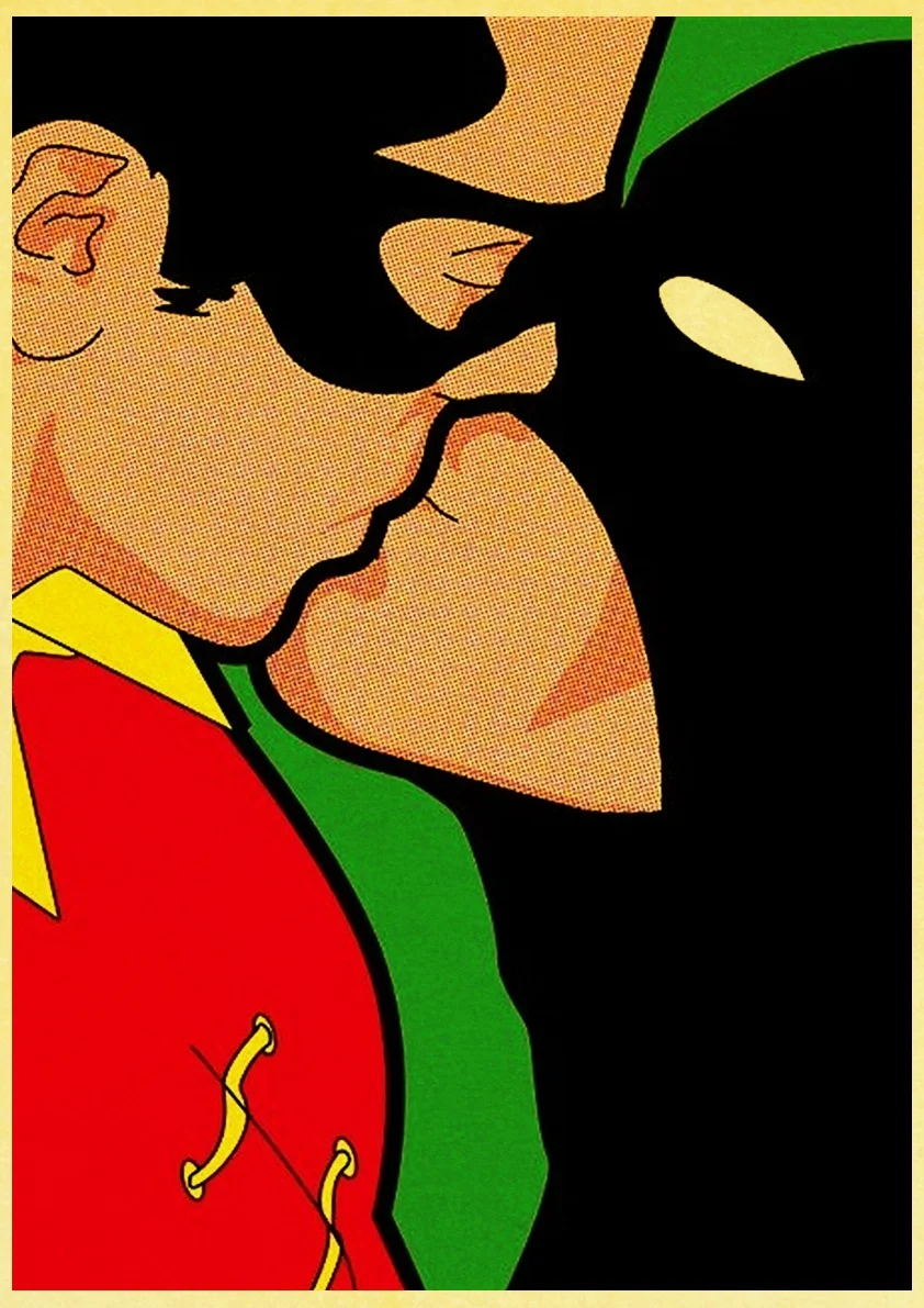 Ретро Тайная жизнь супергероев плакат Забавный Бэтмен Супермен, Халк, заинтересованный стены художественные плакаты домашний декор комнаты - Цвет: E117