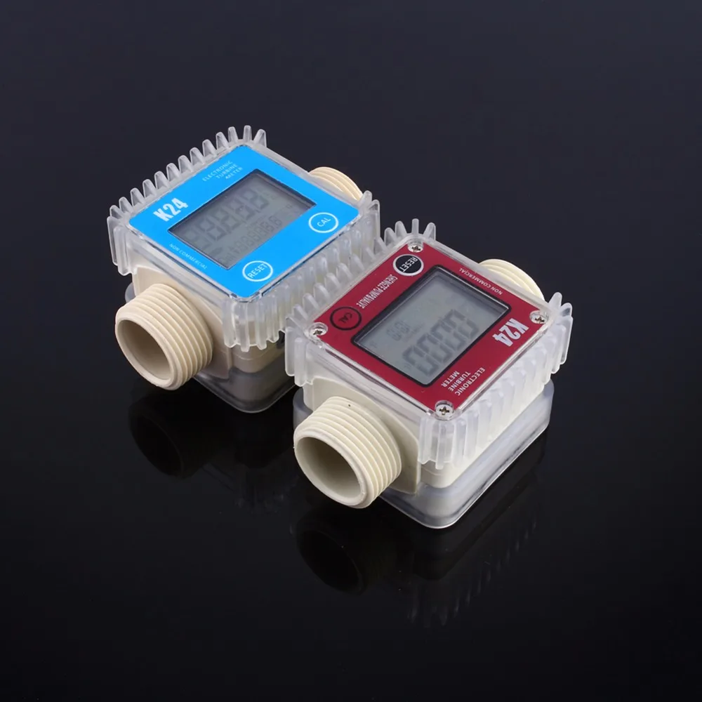 

Newest K24 Turbine Digital Diesel Fuel Flow Meter LCD Digital Water Flow Meter 20BAR Liquid Flowmeter Water Meter Rotameter