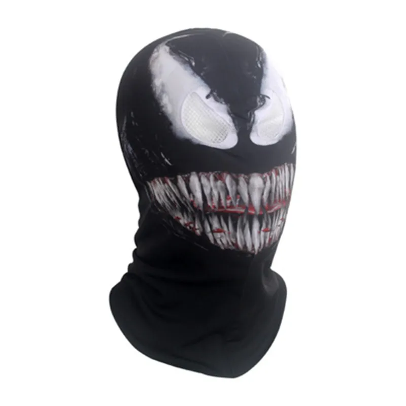 Venom с изображением Человека паука маска 3D глаза Косплэй Черный Человек паук