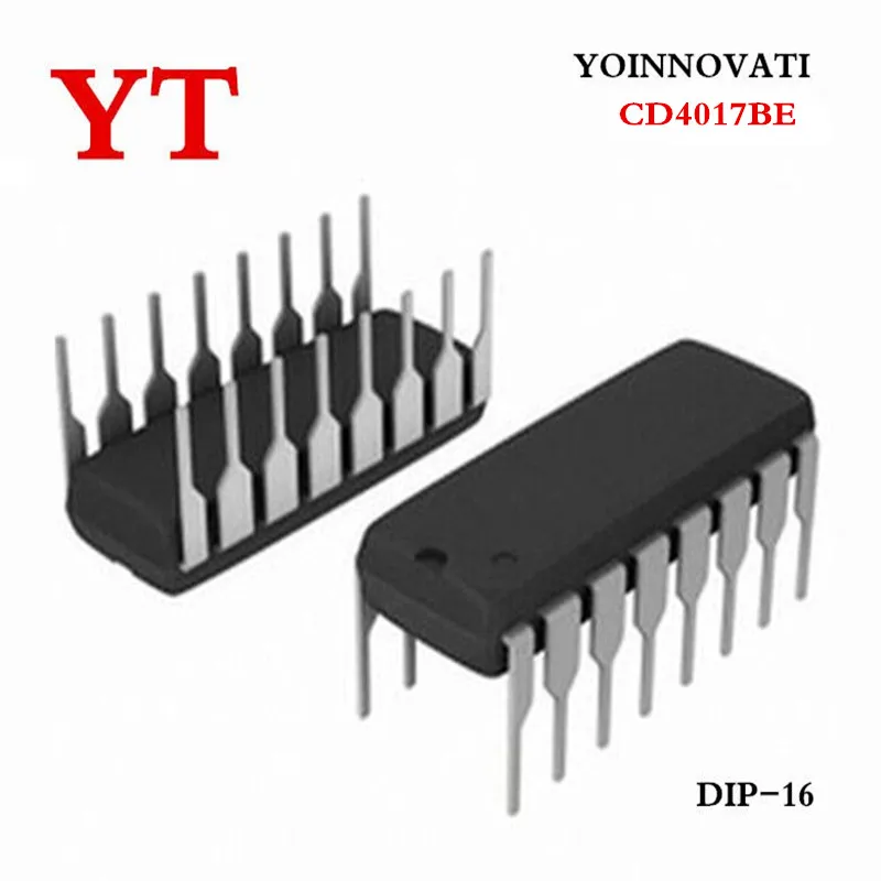 50 шт CD4017 CD4017B CD4017BE 4017 DIP-16 10 счетчик делитель IC лучшее качество | Электронные