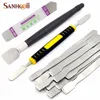 SANHOOII 1pcs Scraper Metal Solder Paste Stirring Knife Phone Repair Opening Pry Tool BGA Reballing Welding Gadget DIY Design ► Photo 1/5