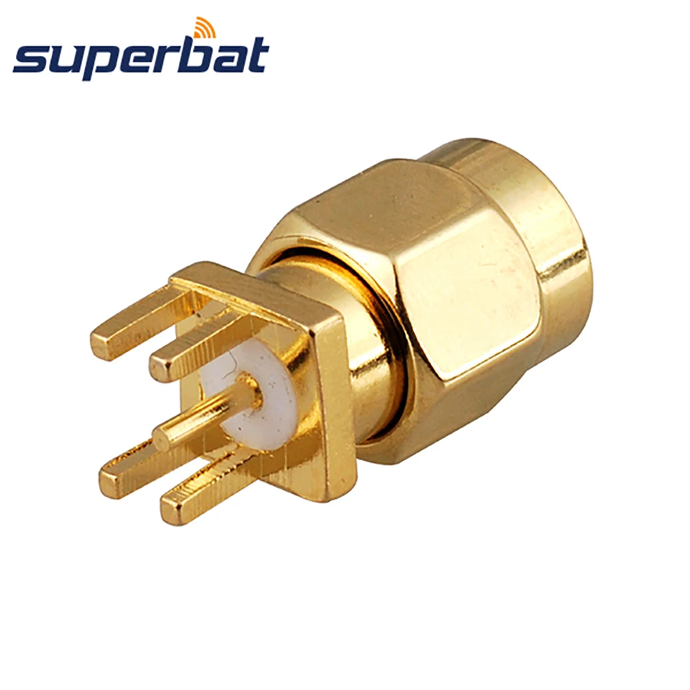 Вертикальный коннектор Superbat SMA с вертикальной заглушкой 1 6 мм 0 062 дюйма для
